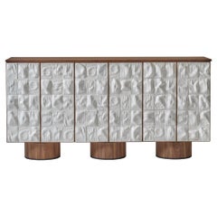 Contemporary White Ceramic Tiles Sideboard / Cabinet by Rem Atelier, Netherland