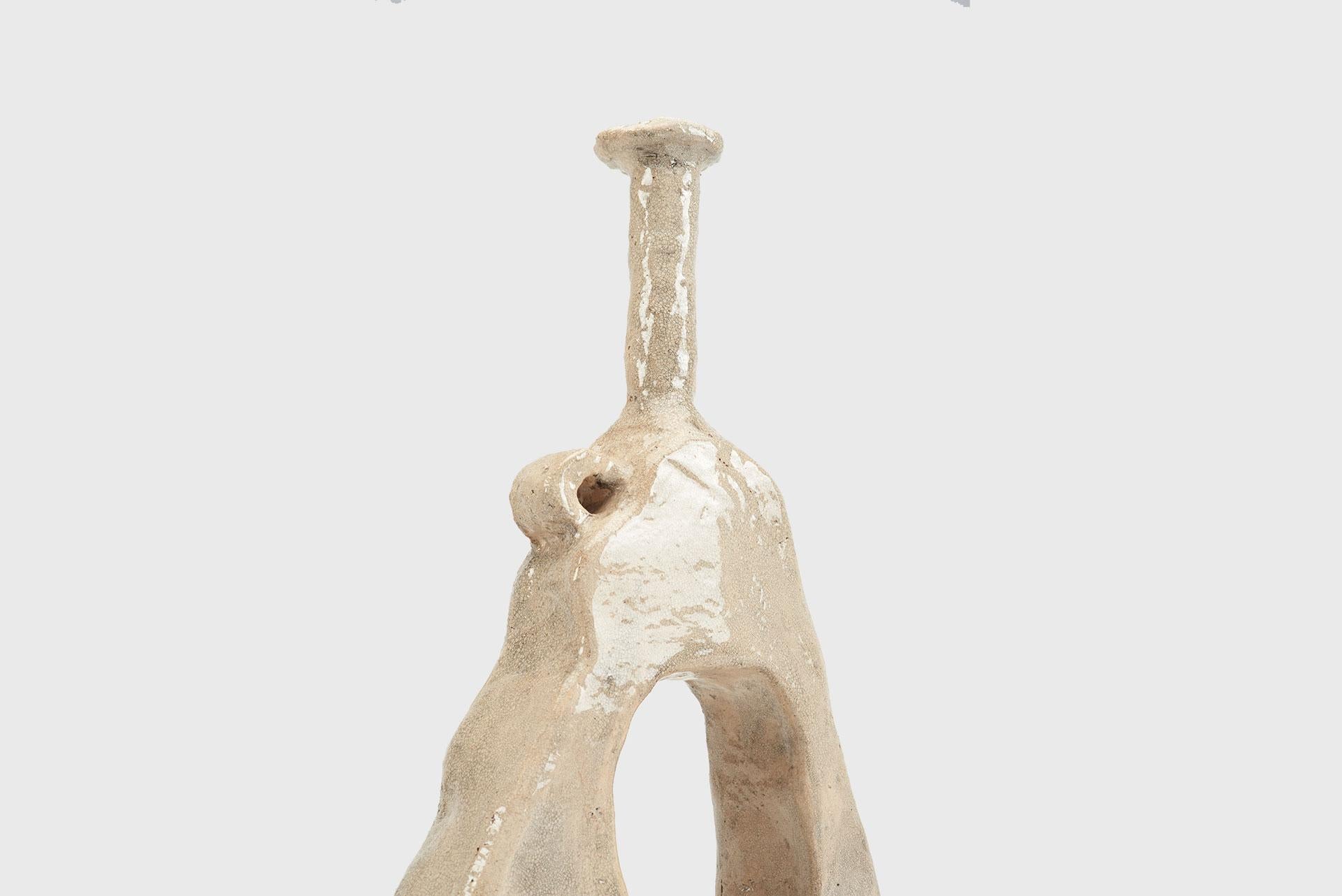 Contemporary White Ceramic Vase Model 