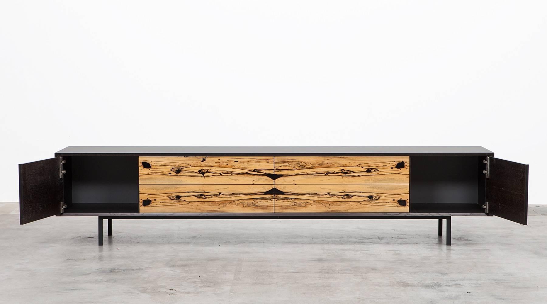 Modern Contemporary White Ebony Sideboard by Johannes Hock For Sale
