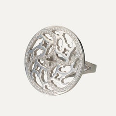 Contemporary White Gold Diamond Ring by Leitão & Irmão