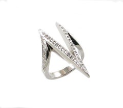 Contemporary White Gold Ring with 0.30 Carat in Diamonds
