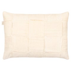 Contemporary White Handwoven Cushion Cover
