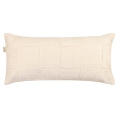 Contemporary White Handwoven Cushion Cover