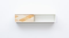 Contemporary White Hanging Shelf by Johannes Hock 'B'
