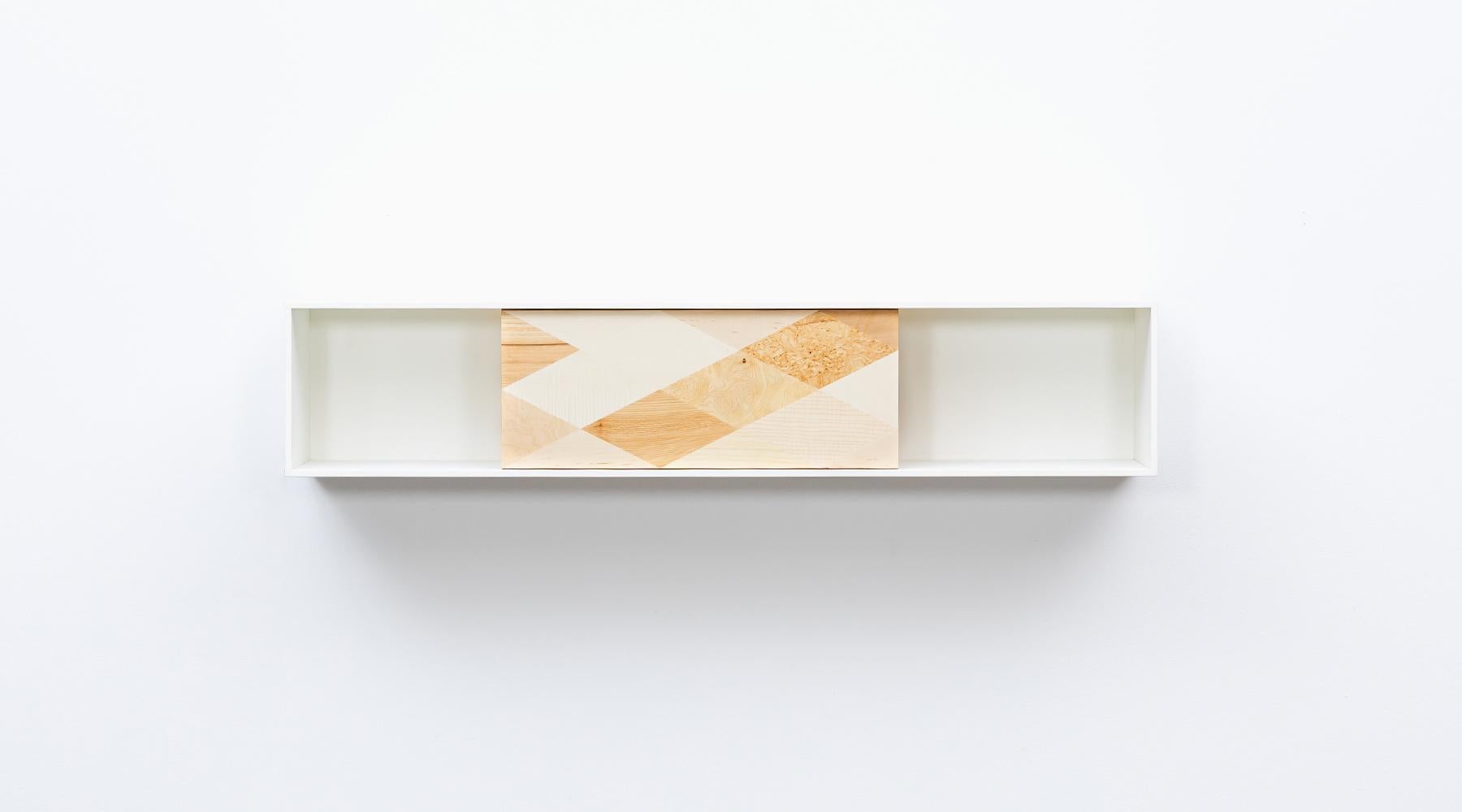 Contemporary White Hanging Shelf by Johannes Hock 'B' For Sale 2