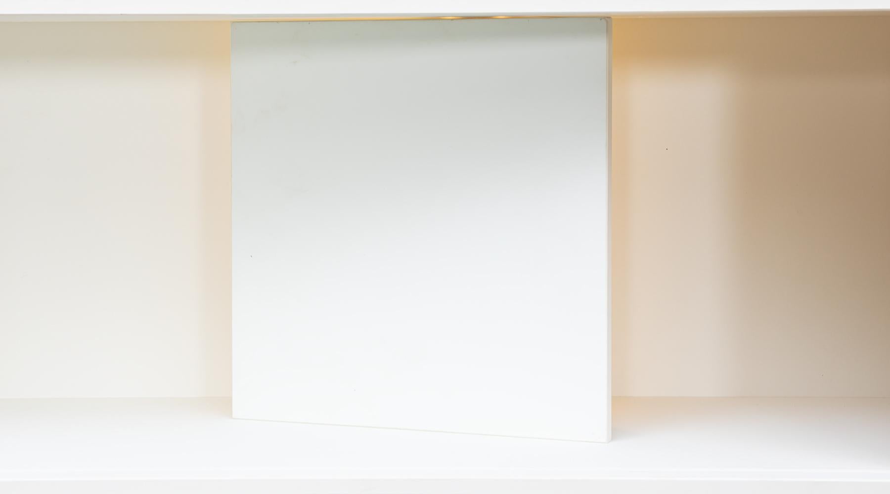 Contemporary White wall hanging Shelf by Johannes Hock 'C' For Sale 4