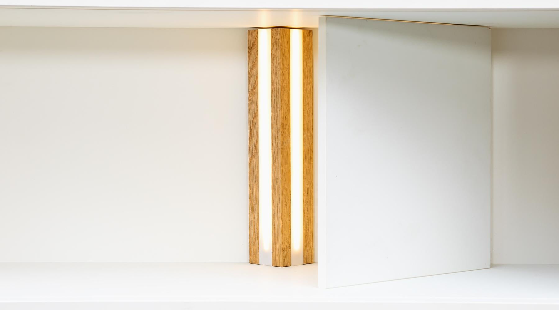 Contemporary White wall hanging Shelf by Johannes Hock 'C' For Sale 5