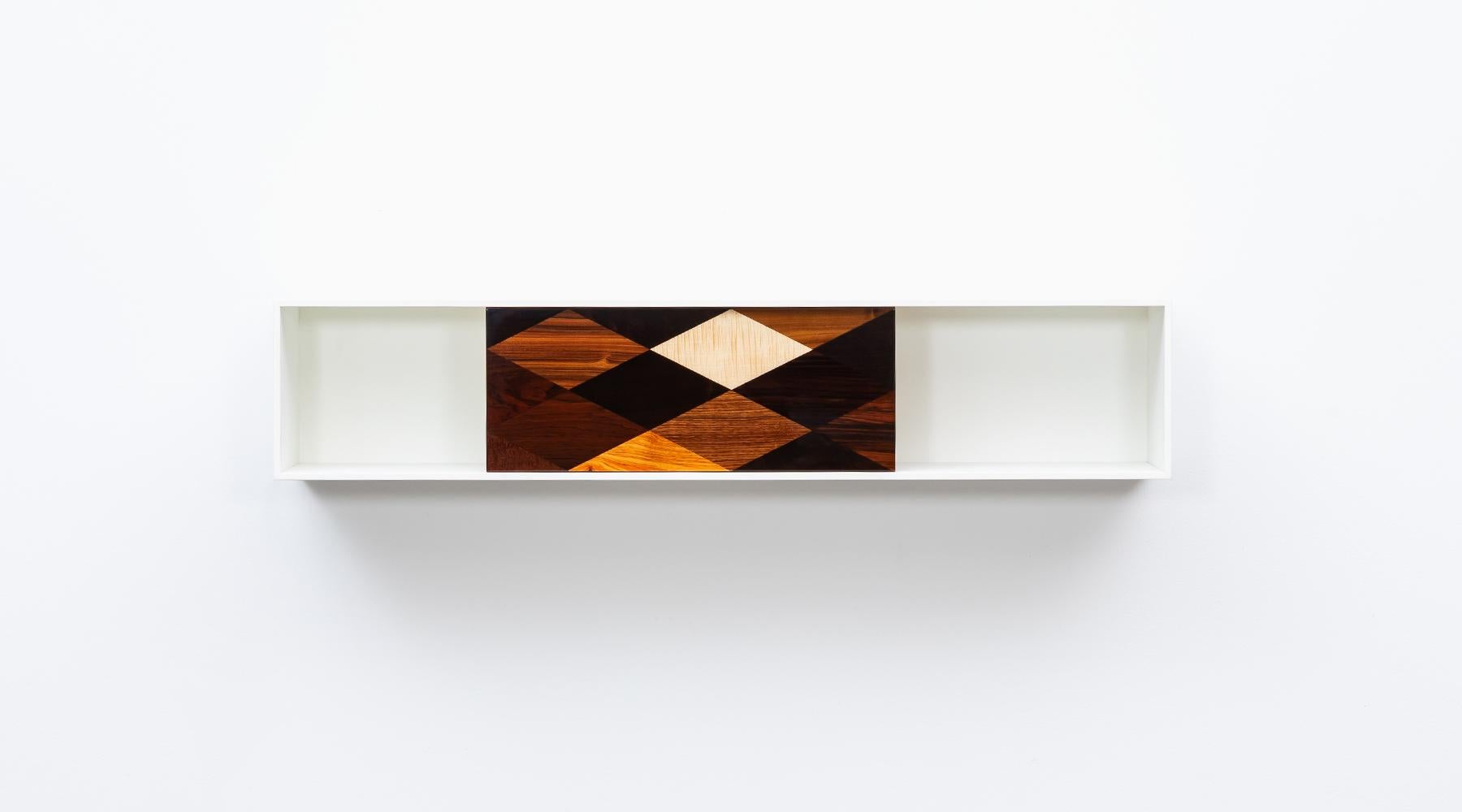 Contemporary White wall hanging Shelf by Johannes Hock 'C' In Excellent Condition For Sale In Frankfurt, Hessen, DE
