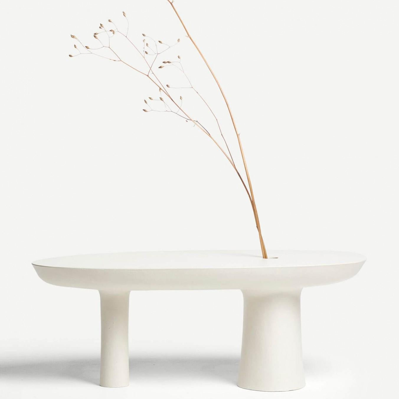 Vaso contemporaneo in gesmonite bianca - vaso a stelo di Malgorzata Bany

Ispirandosi direttamente all'arte giapponese della composizione floreale, l'