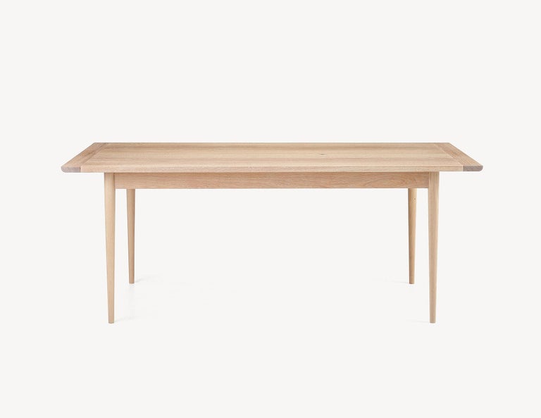 Contemporary White Oak Dining Table by Coolican and Company (36" x 96