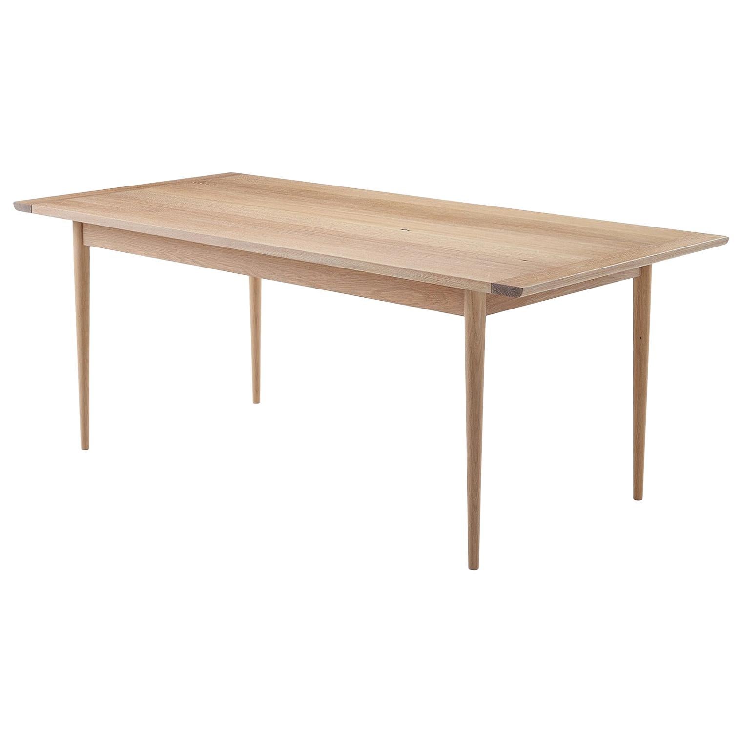 Contemporary Dining Table in Solid White Oak by Coolican & Company (36" x 76") For Sale