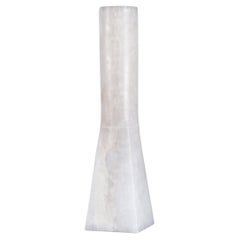 Contemporary White Onyx Vase, Ruta Vase by Lucas Morten