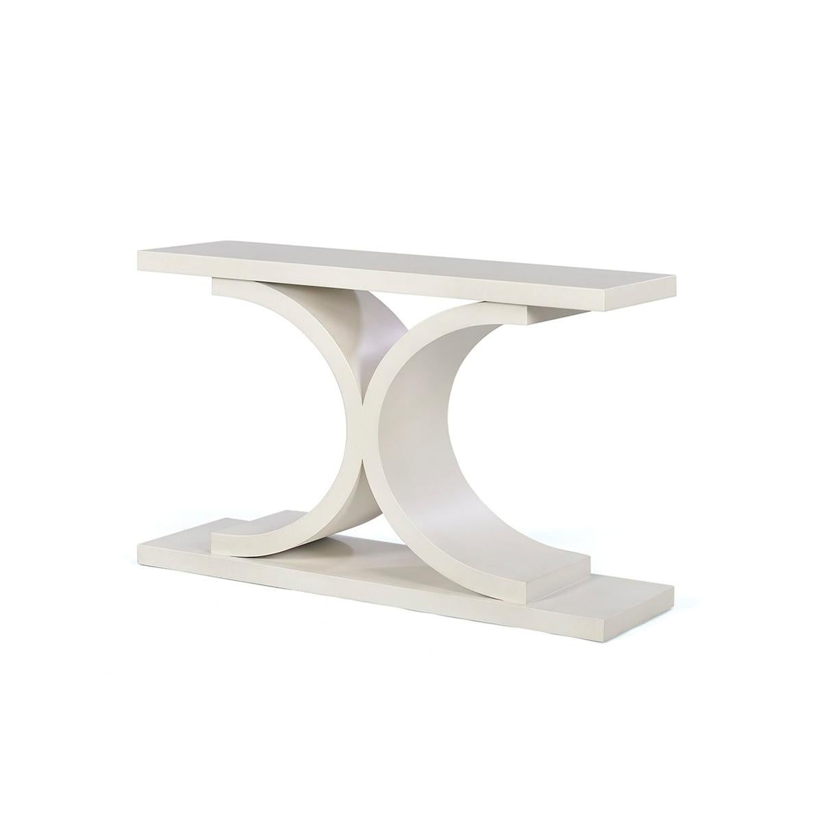 Vietnamese Contemporary White Painted Console For Sale