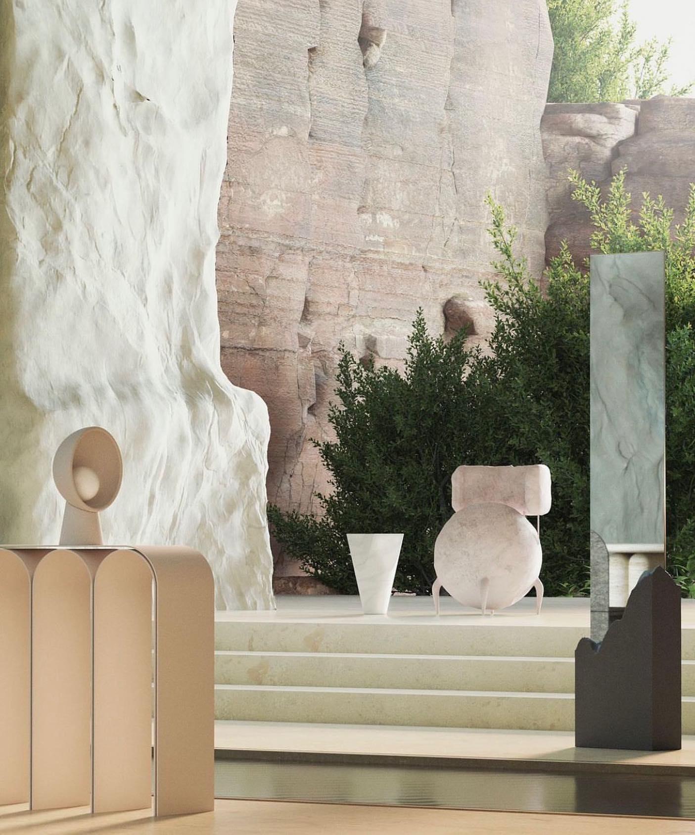 Contemporary White Plaster Arch Console by Pietro Franceschini For Sale 3