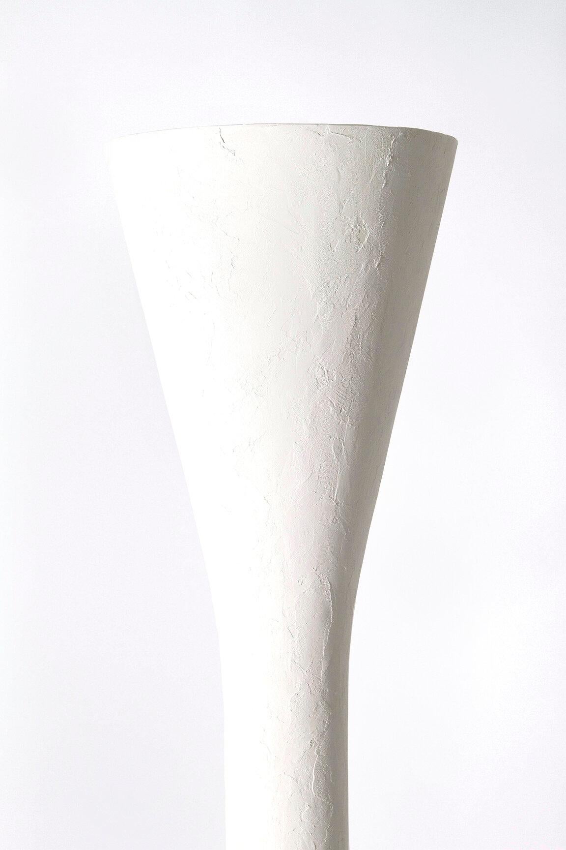 Contemporary White Plaster Floor Lamp, KEL by Garnier&Linker For Sale ...