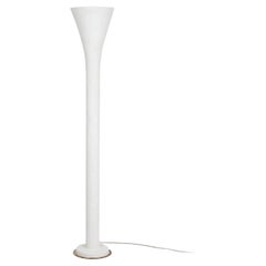 Contemporary White Plaster Floor Lamp, KEL by Garnier&Linker