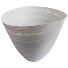 Contemporary White Porcelain Luminescent Vessel