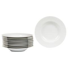 Contemporary White Soup Plates
