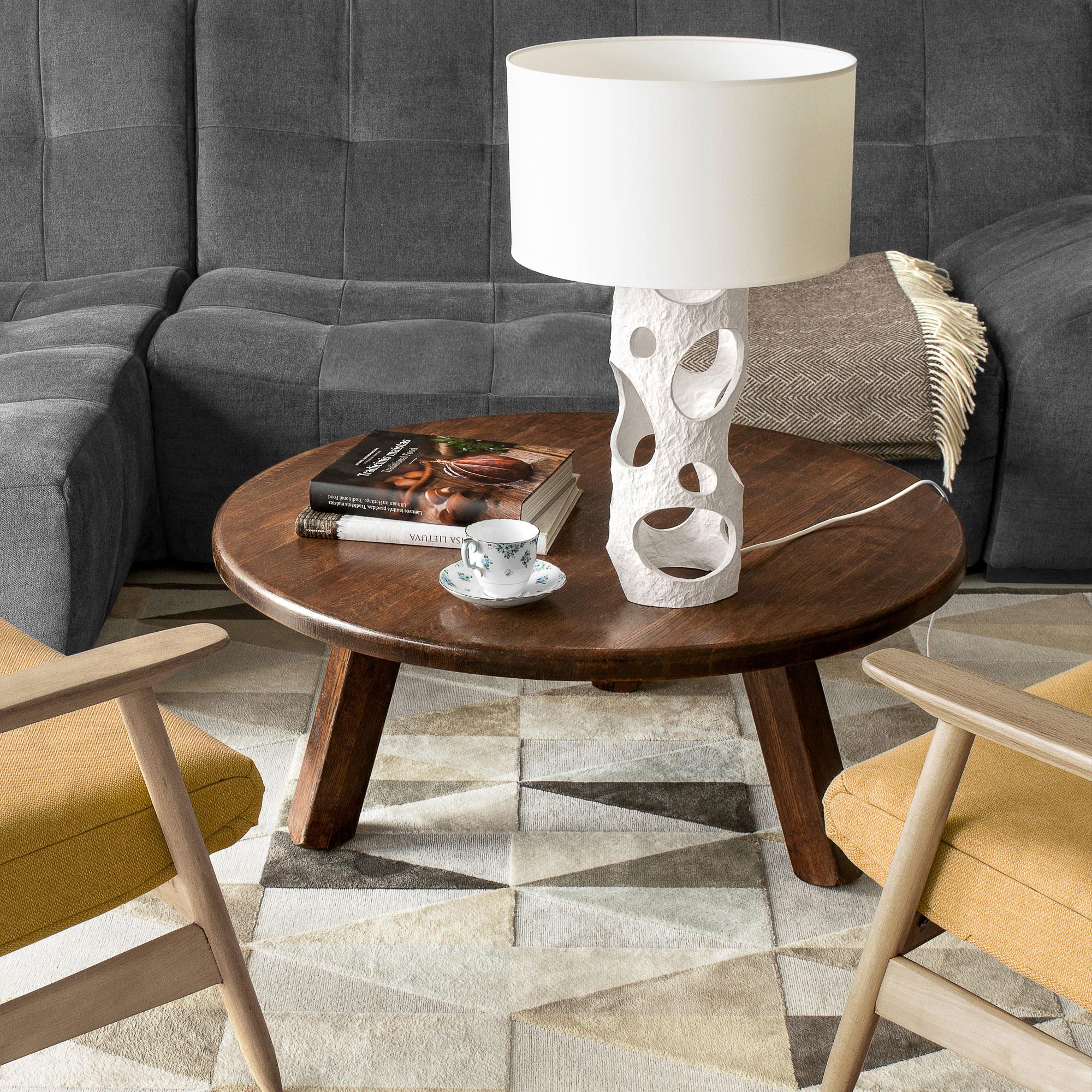 Contemporary White Table Lamp, Organic Modern by Donatas Žukauskas For Sale 4