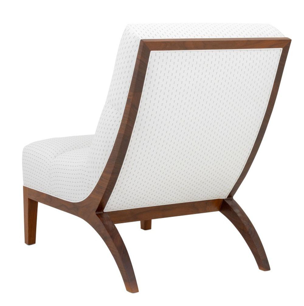 XXIe siècle et contemporain Chaise longue contemporaine tapissée en blanc en vente