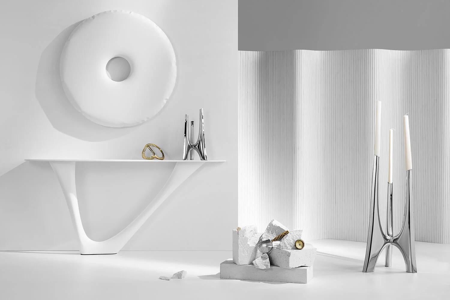 Escultura contemporánea de pared blanca 'Rondo 150', Colección Cotton Candy by Zieta en Nuevo estado para la venta en Paris, IDF