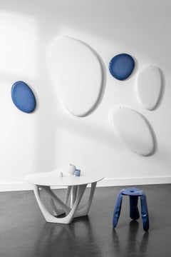 Contemporary White Wall Sculpture 'Tafla O4', Cotton Candy Collection by Zieta