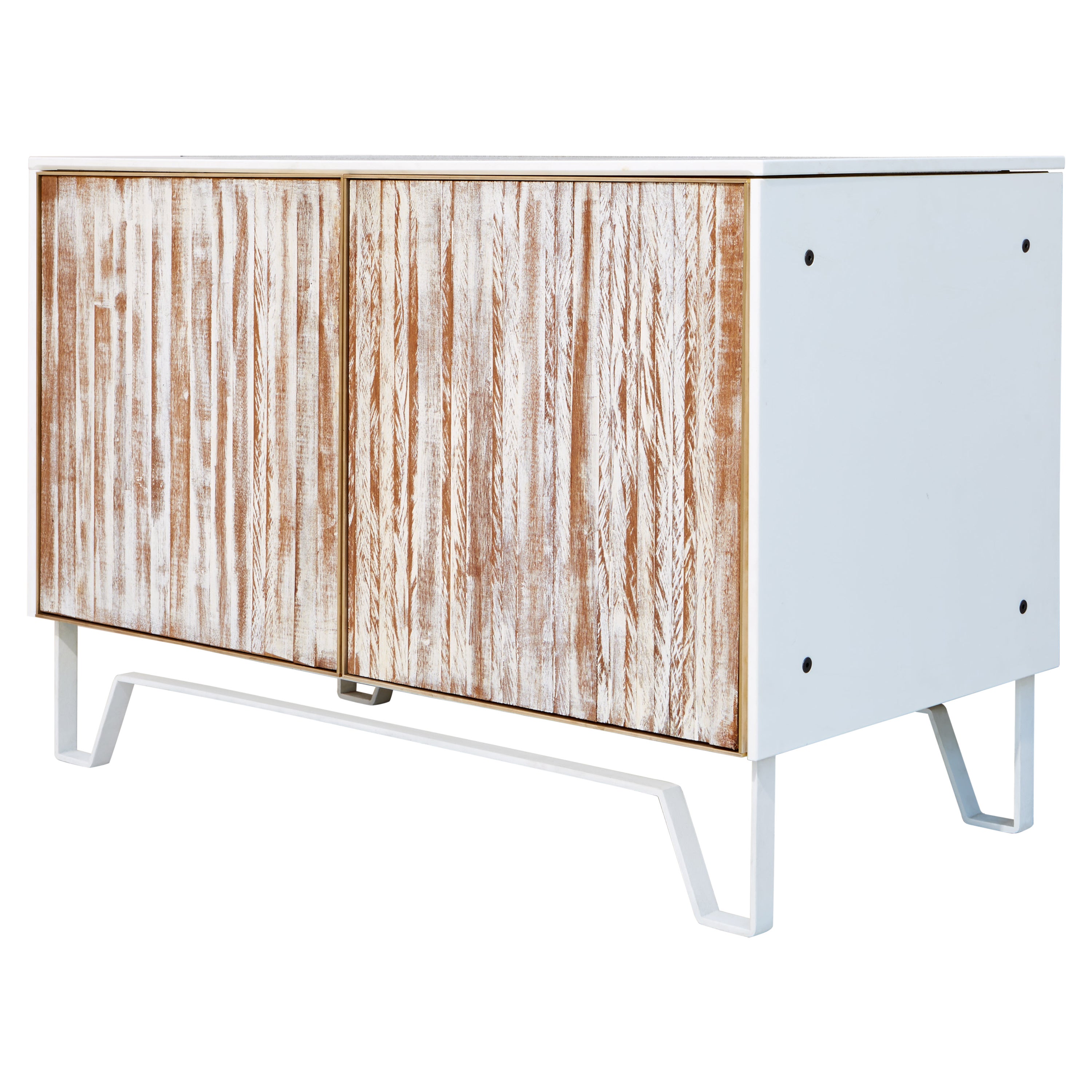Credenza contemporanea a due ante in Wood Wood dello Studio A in vendita