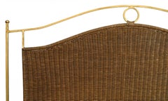 Contemporary Wicker Queen Headboard