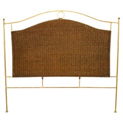 Contemporary Wicker Queen Headboard