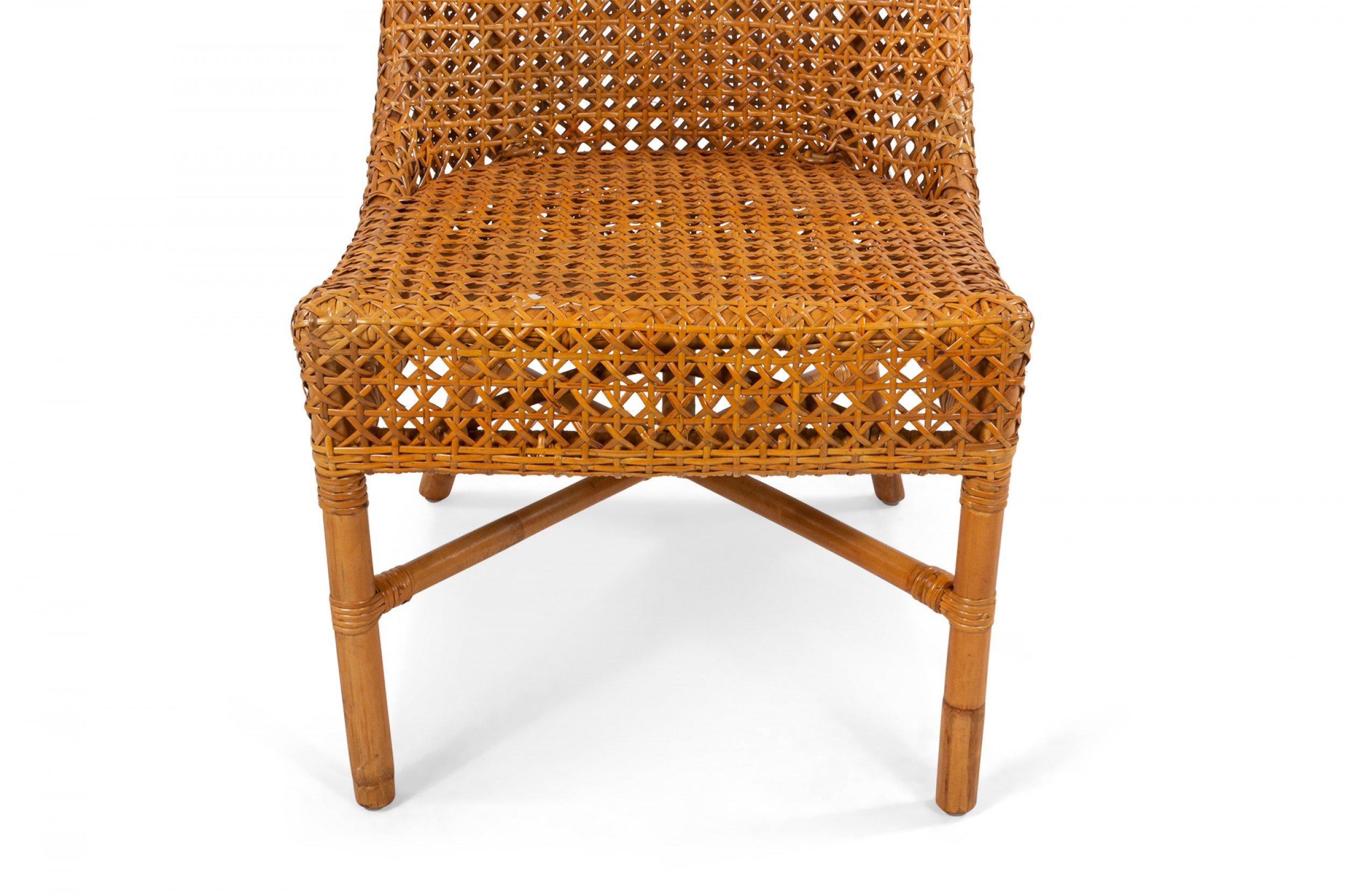 Contemporary Wicker Side Chairs For Sale 6