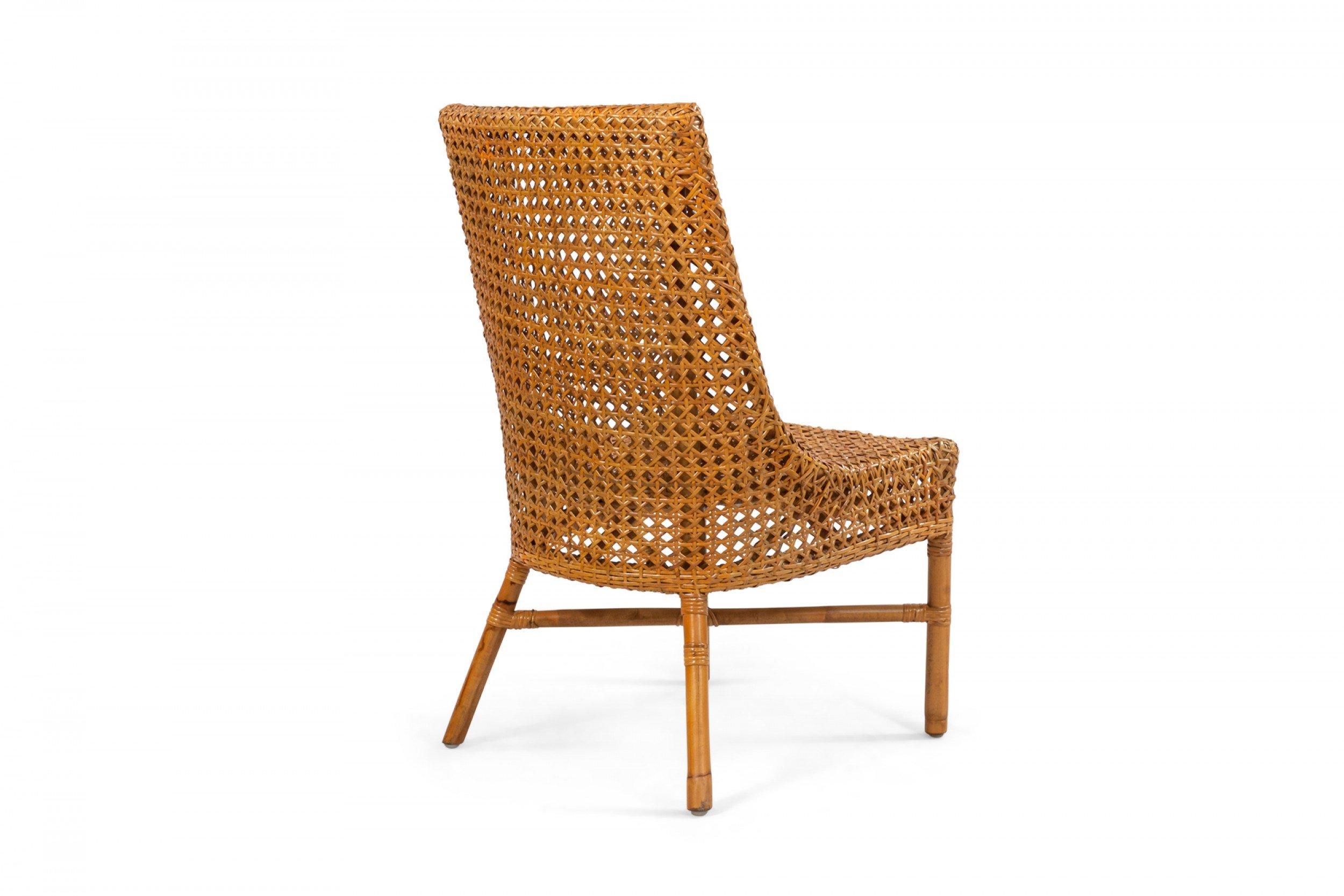 Contemporary Wicker Side Chairs For Sale 1