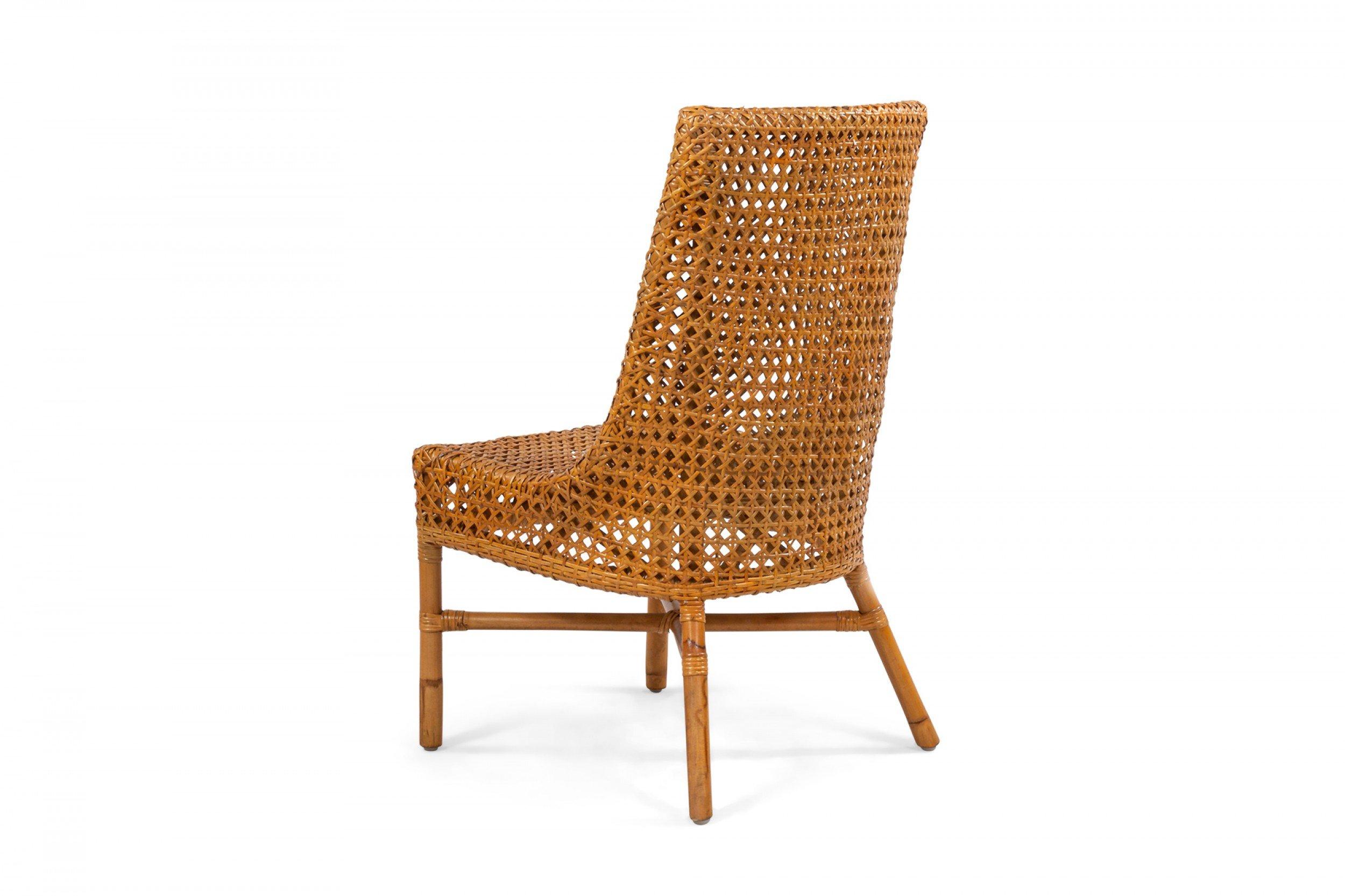 Contemporary Wicker Side Chairs For Sale 3