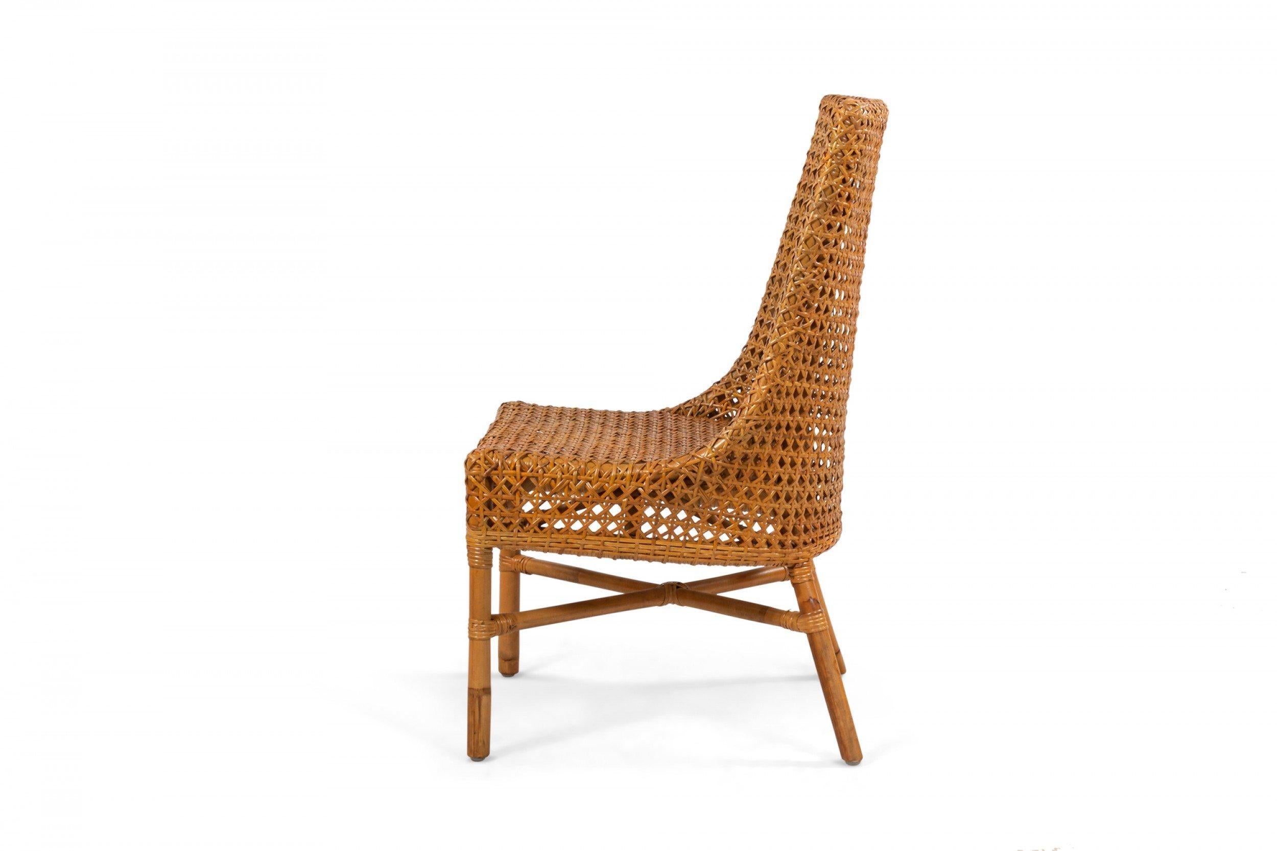 Contemporary Wicker Side Chairs For Sale 4