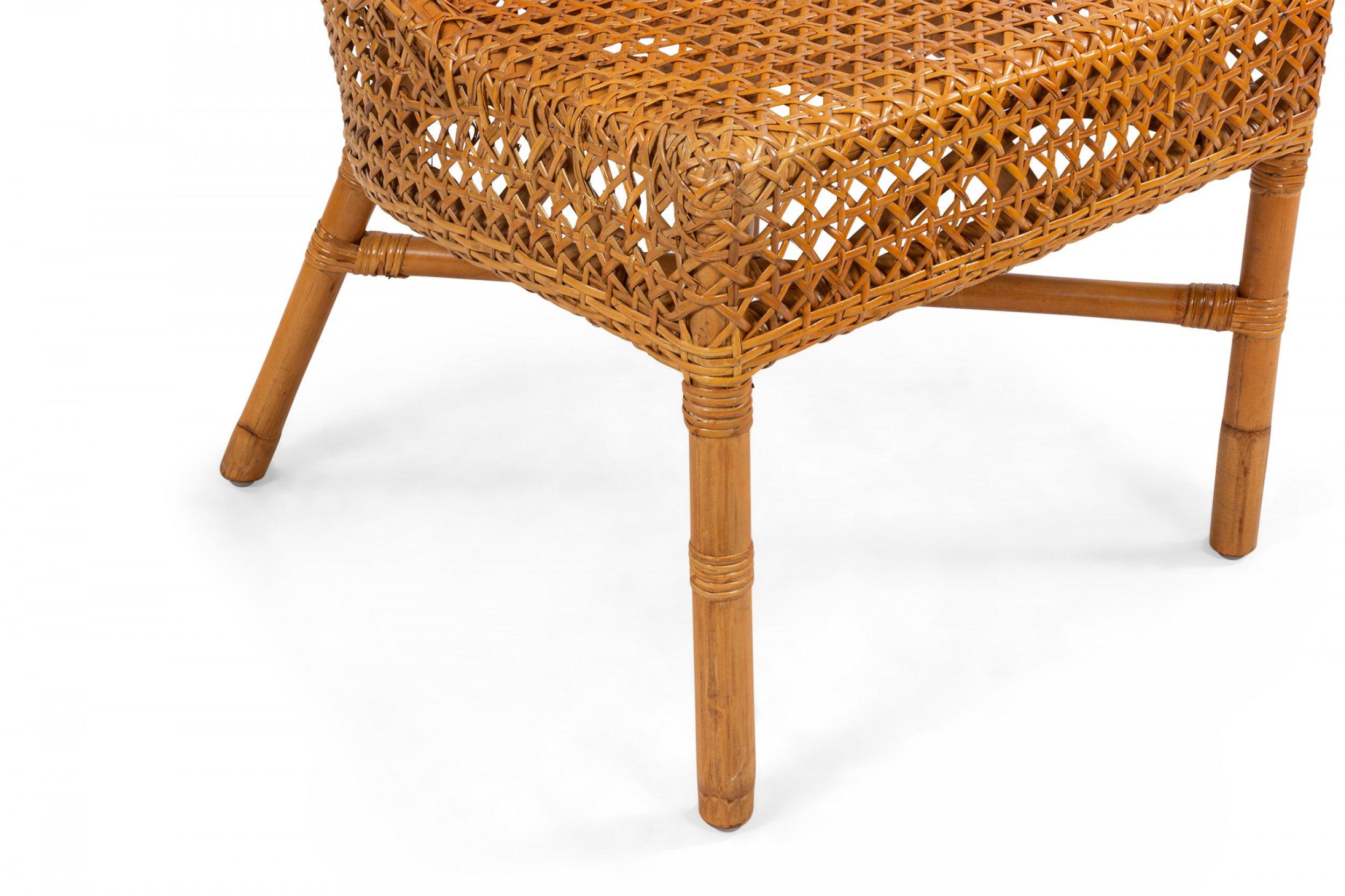 Contemporary Wicker Side Chairs For Sale 5