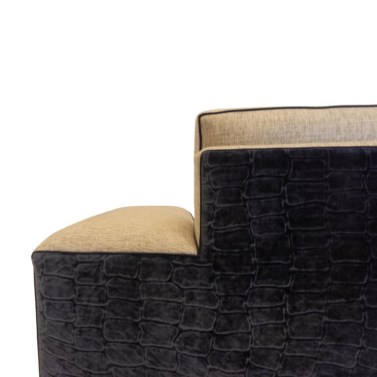 Large Modern Wide Arm Sofa For Sale at 1stDibs wide arm couch, sofa