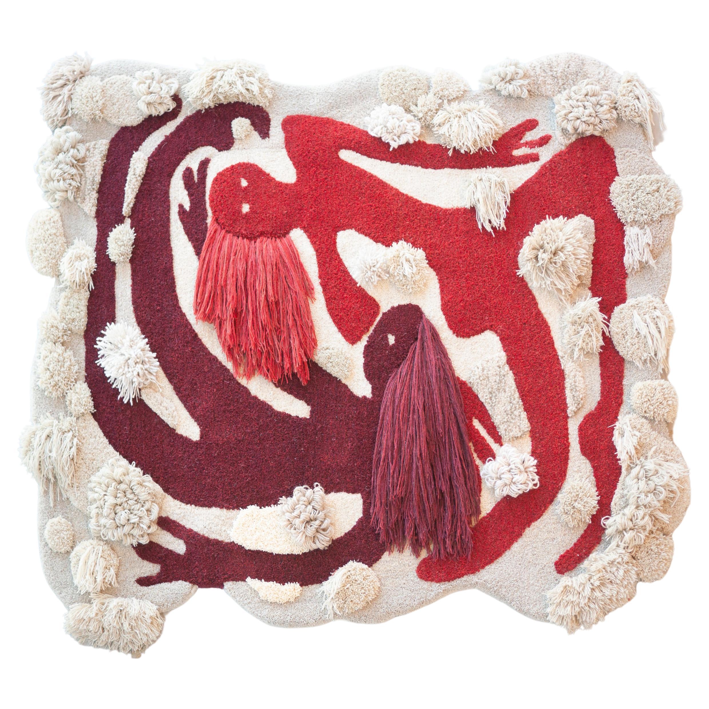 Tapis contemporain aux couleurs sauvages, Angel Forever Swirl d'Alfie Furry Friends