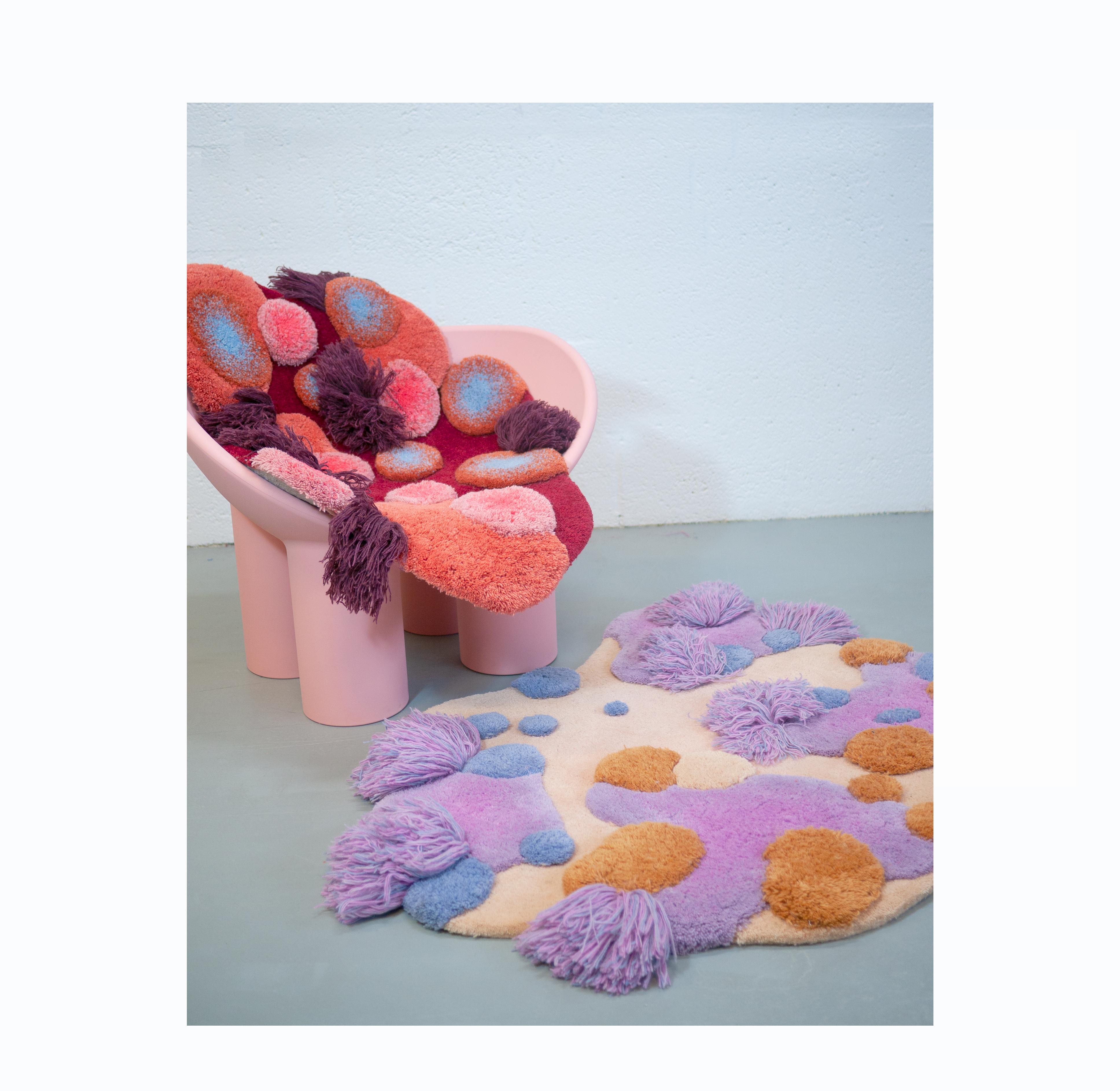 Contemporary, Wild Colourful Carpet, Cloud Jewel by Alfie Furry Friends 7
