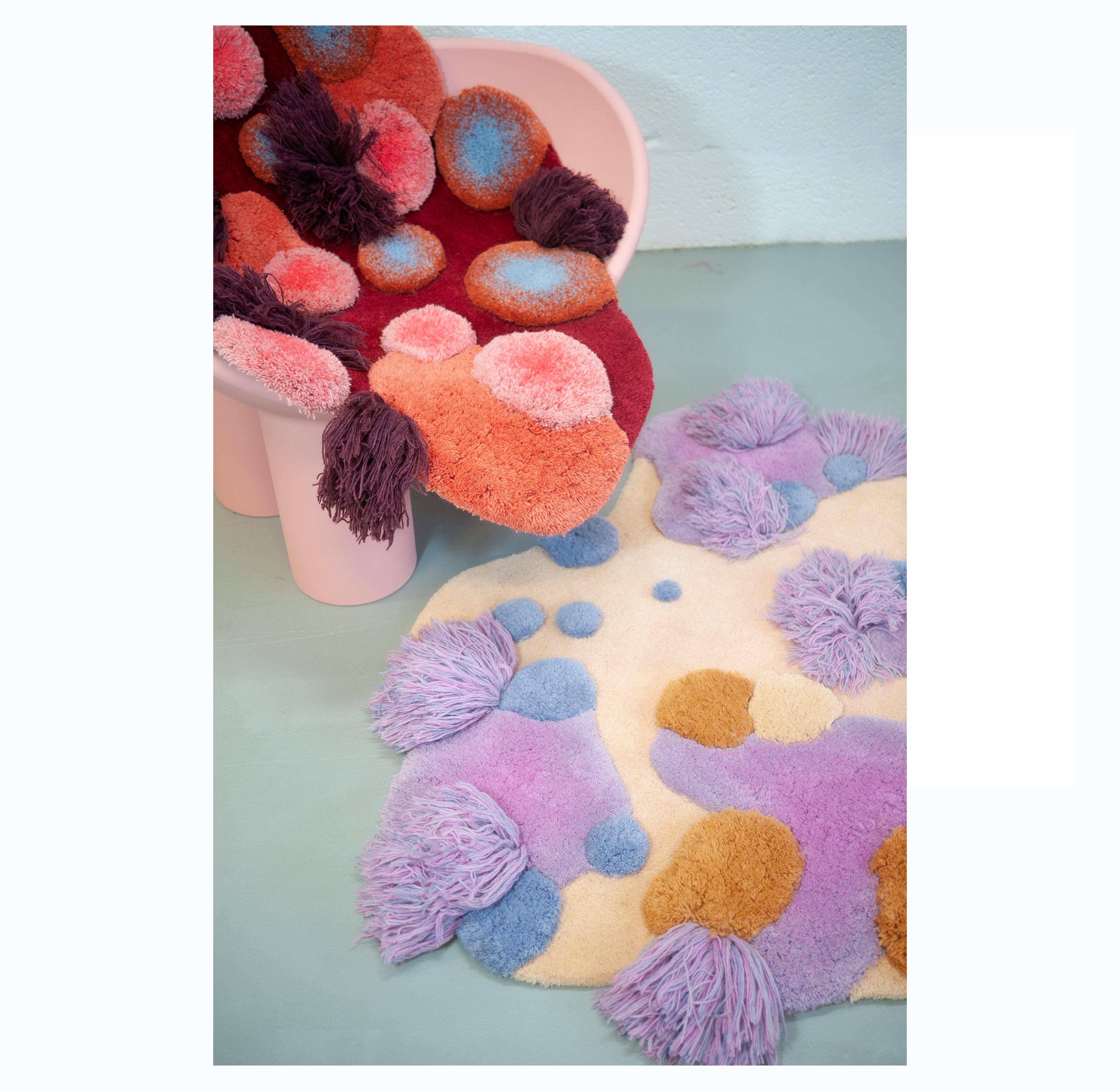 Contemporary, Wild Colourful Carpet, Cloud Jewel by Alfie Furry Friends 8