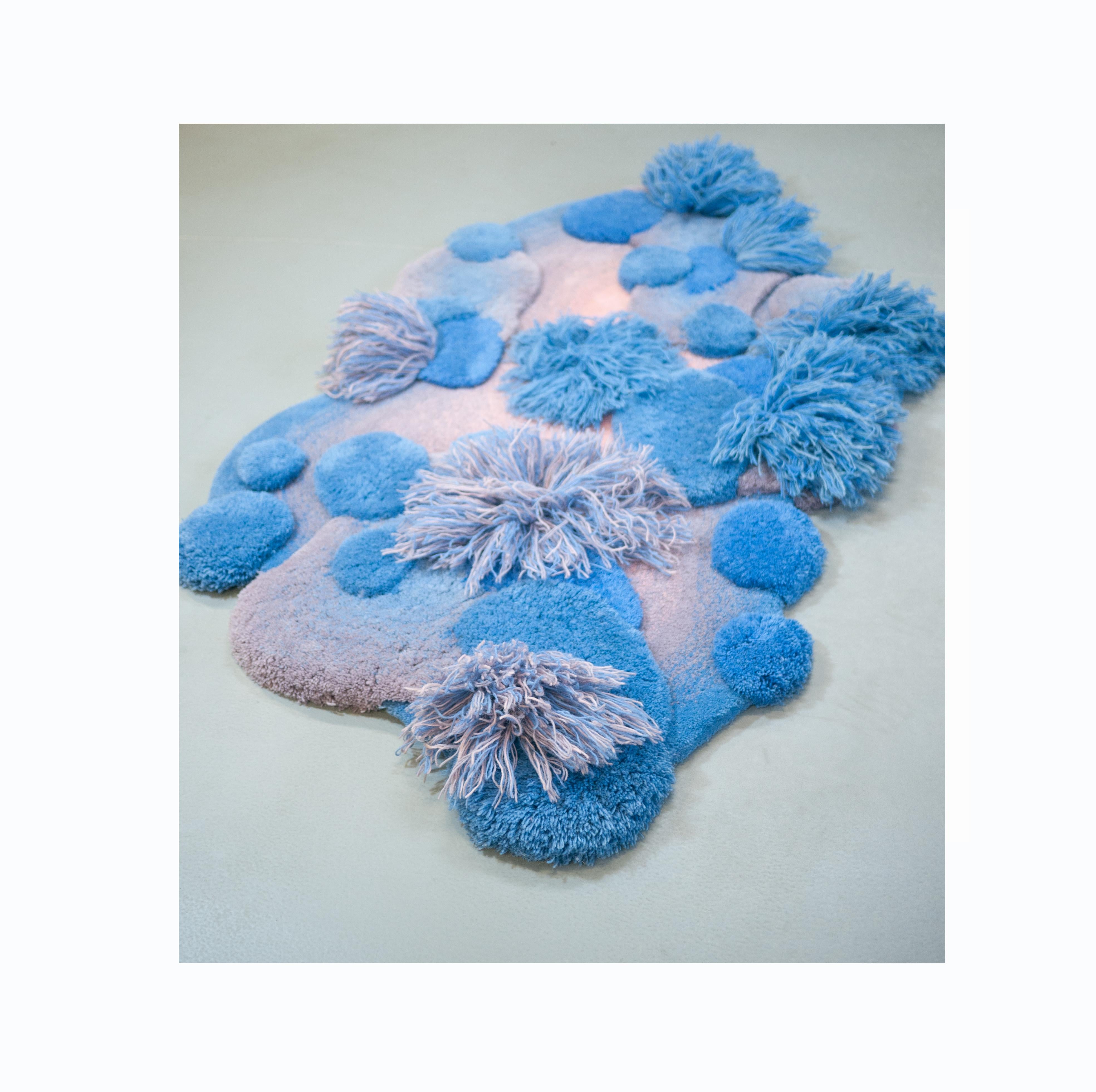 Contemporary, Wild Colourful Carpet, Cloud Jewel by Alfie Furry Friends 2