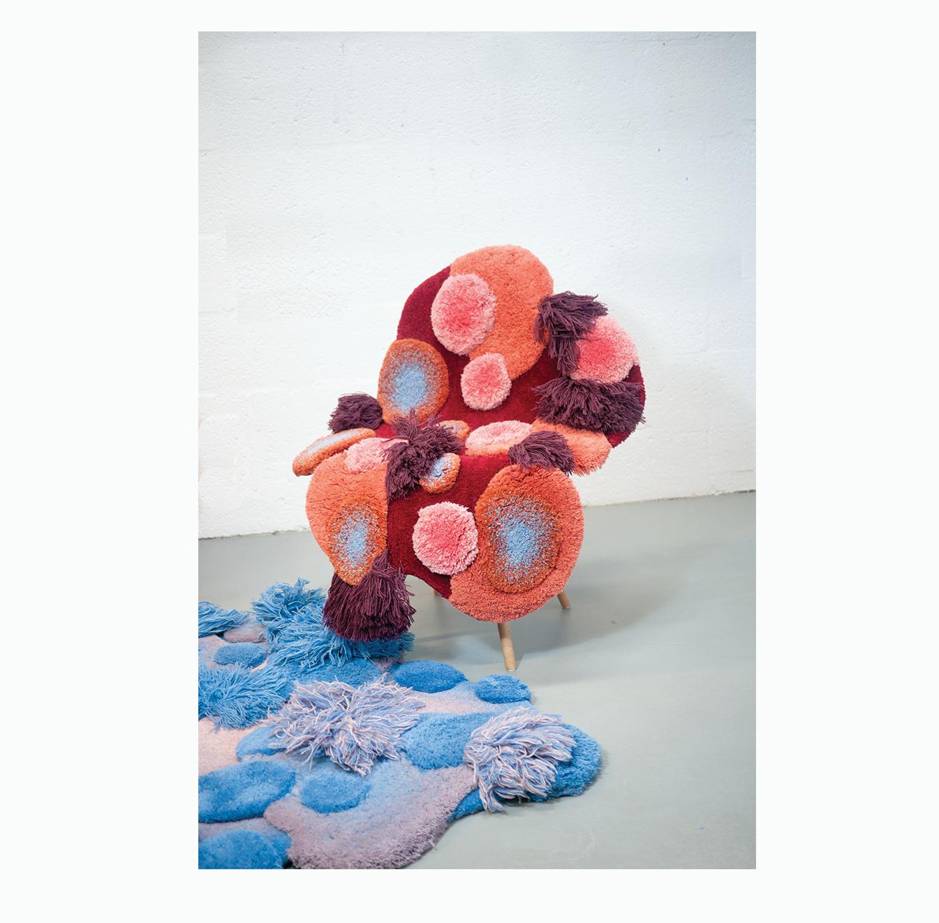 Contemporary, Wild Colourful Carpet, Cloud Jewel by Alfie Furry Friends 3