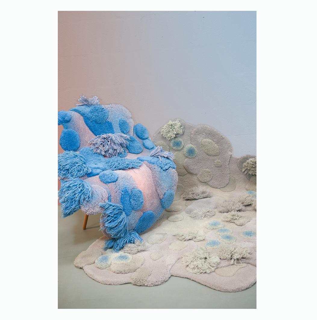 Contemporary, Wild Colourful Carpet, Cloud Jewel by Alfie Furry Friends 4