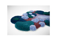 Contemporary, Wild Colourful Carpet, Emerald Embrace by Alfie Furry Friends