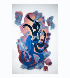 Contemporary, Wild Colourful Carpet, First light angels by Alfie Furry Friends