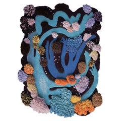 Zeitgenössischer, farbenfroher Teppich, Mother Ange & Kind, von Alfie Furry Friends