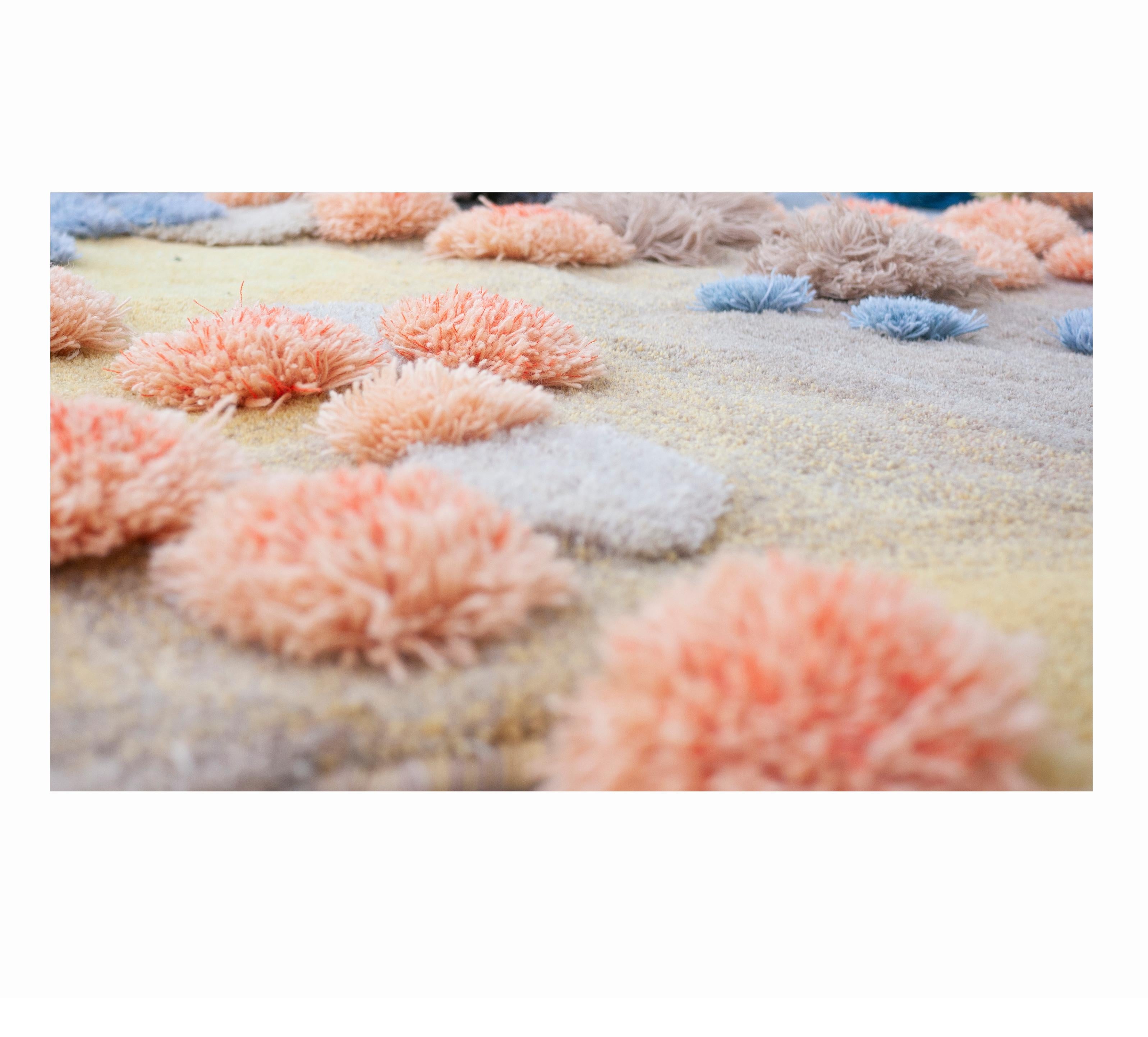 Dutch Contemporary, Wild Colourful Carpet, Sunlit Garden by Alfie Furry Friends