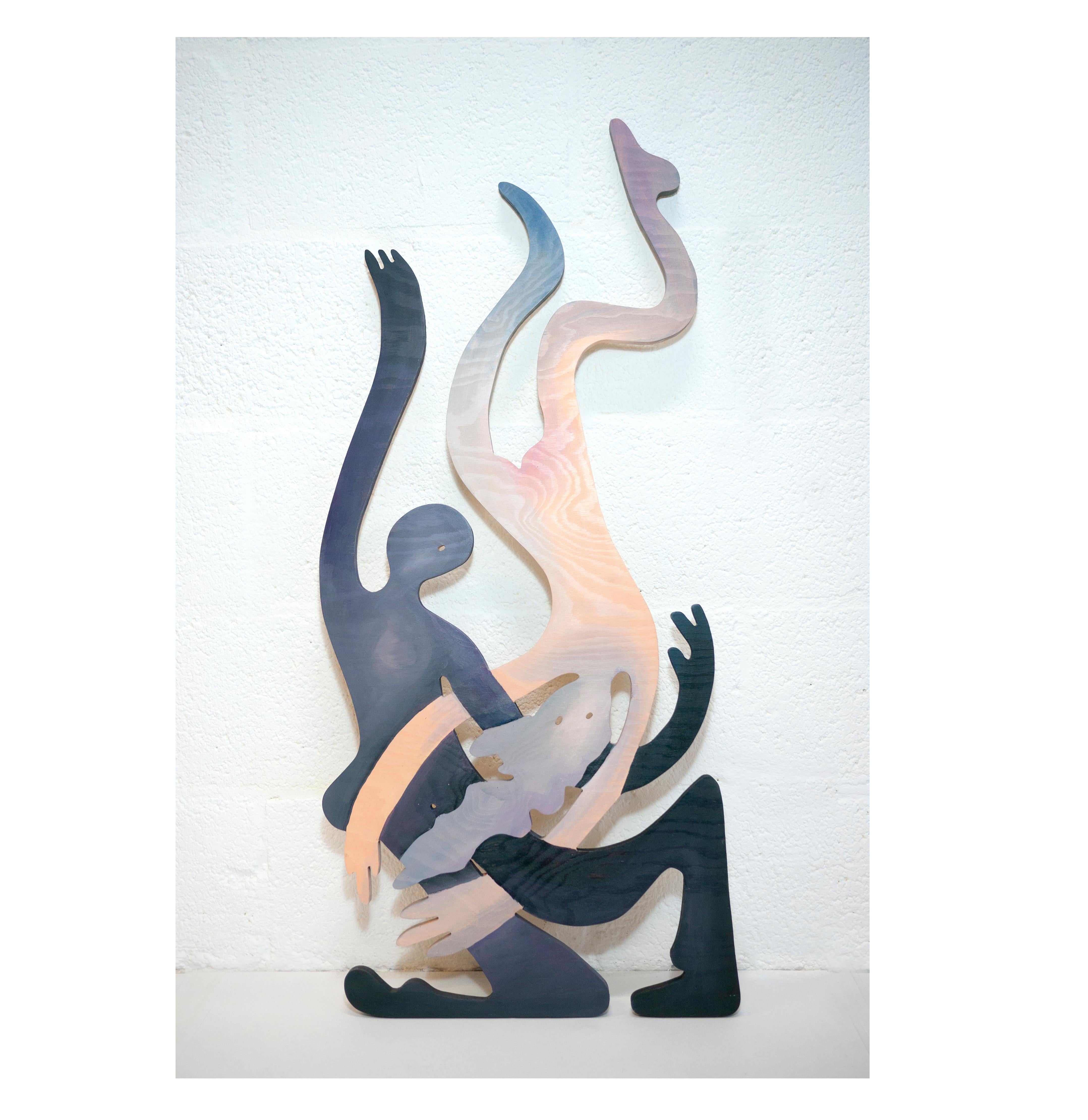 Pure Joy Embrace is two guradian angels of joy for your home. Two bodies made of stars, their murual gravitation keeps them in an ever weightless dance. Their differences keep the balance, making each other shine. Creating their own