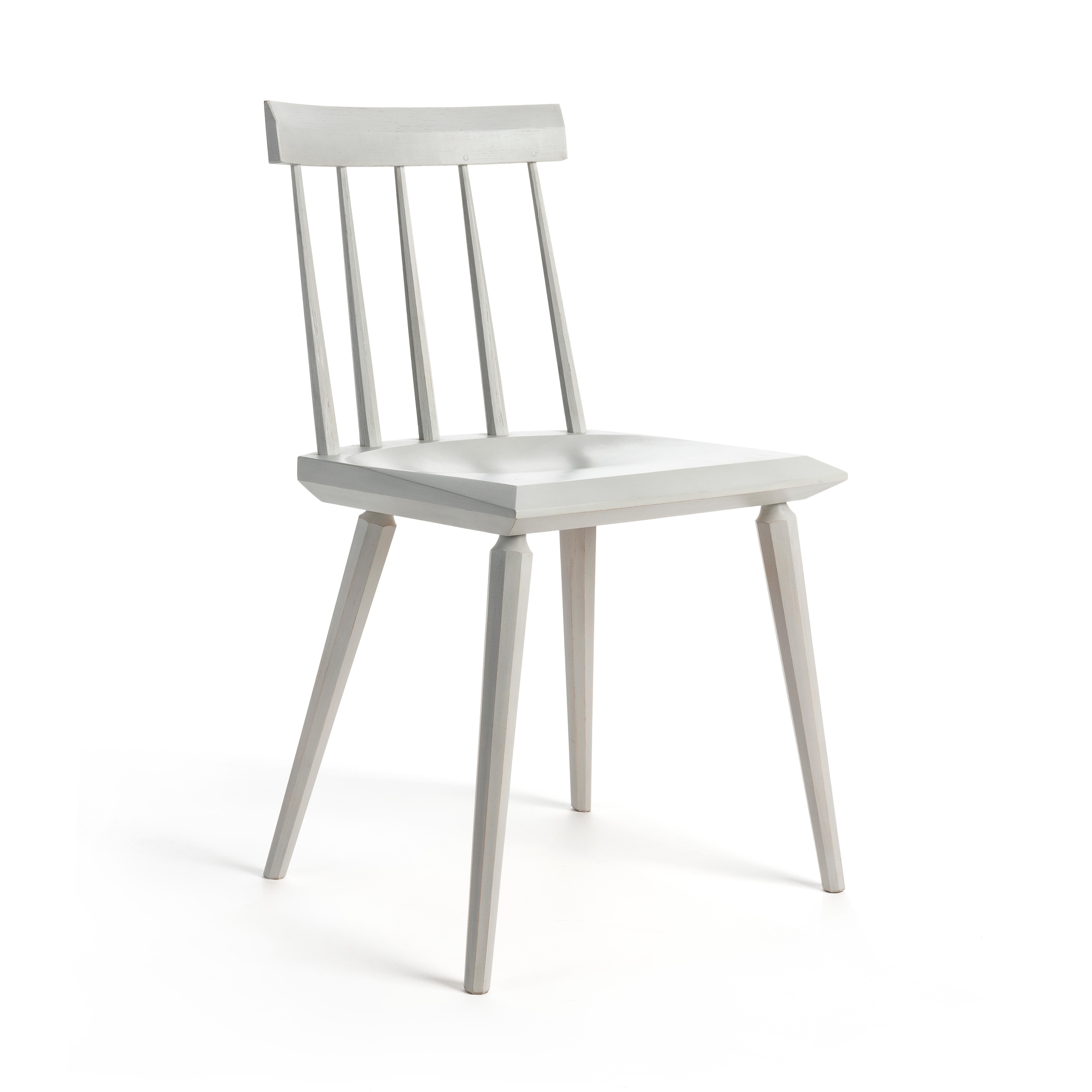 Modern Contemporary Windsor Side Chair, Painted For Sale