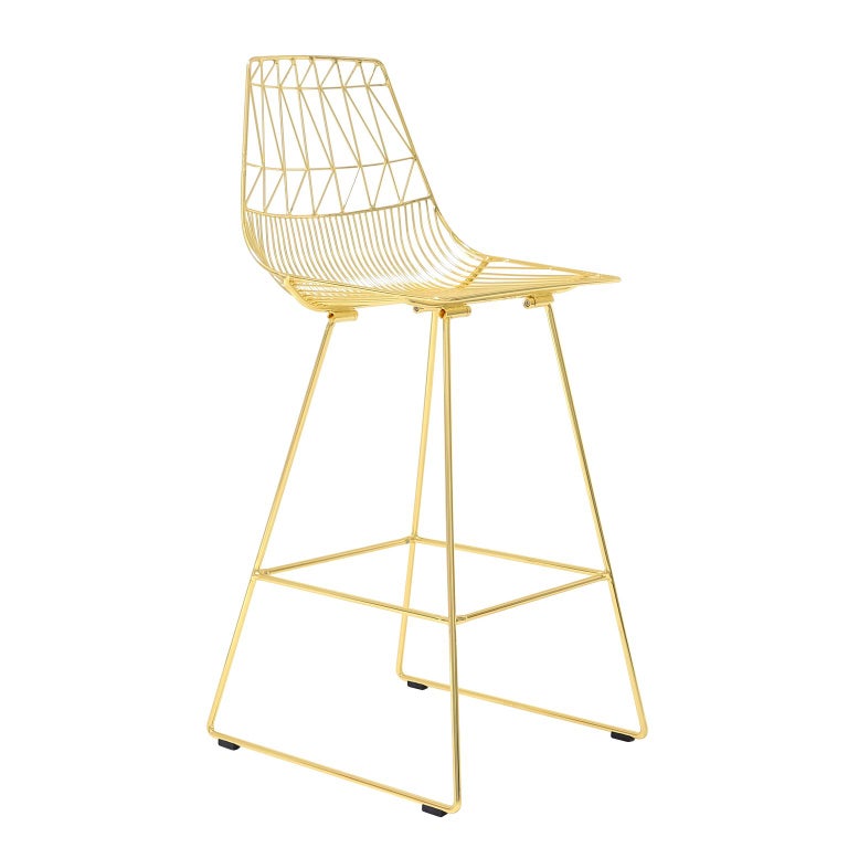Contemporary Wire Lucy Bar Stool By Bend Goods