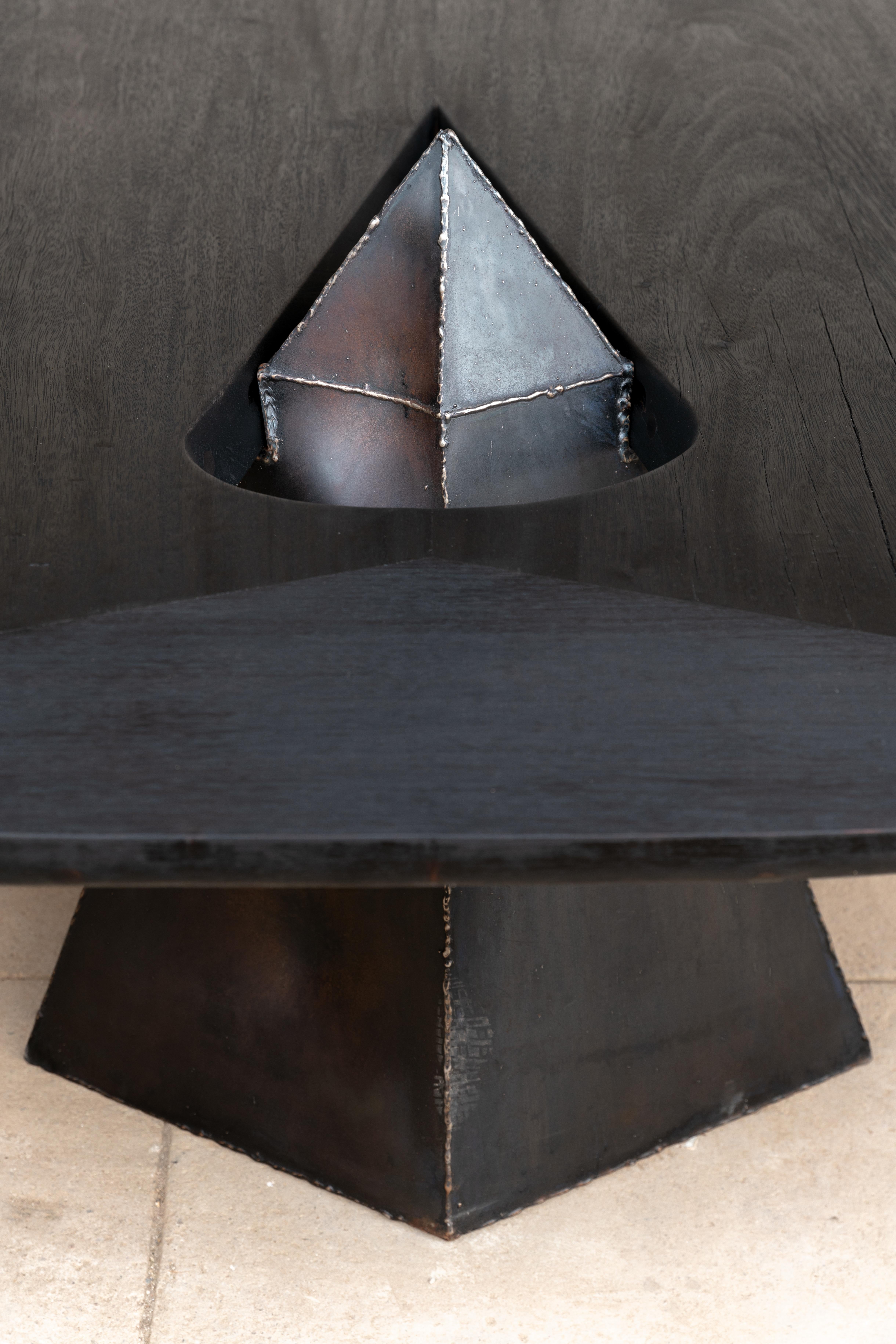 Contemporary with dynamite exploded 'Lose control' Dining table For Sale 14