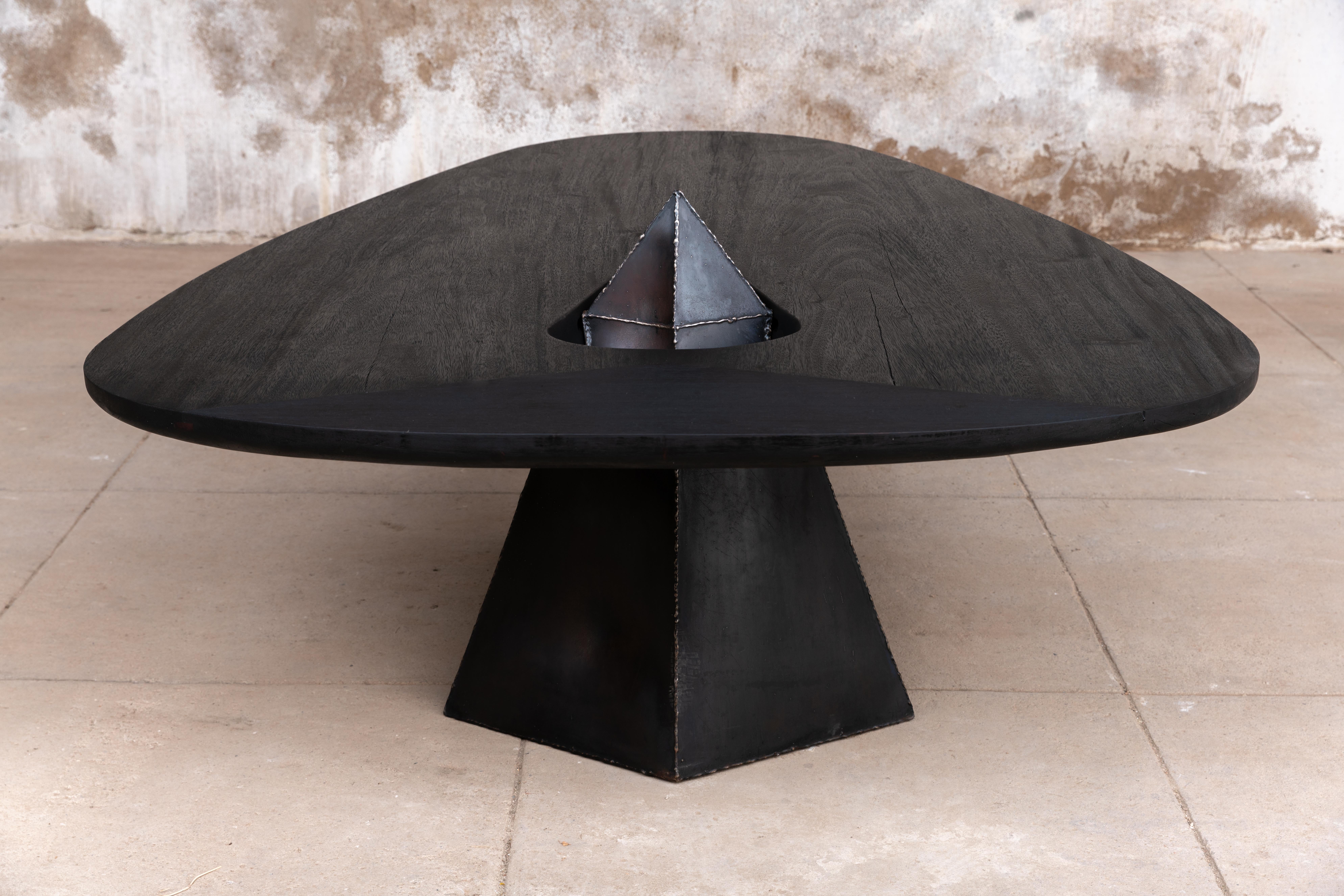 Contemporary with dynamite exploded 'Lose control' Dining table by Mircea Anghel For Sale 15